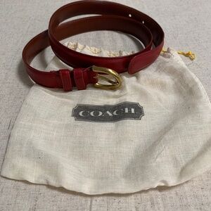 Red coach belt